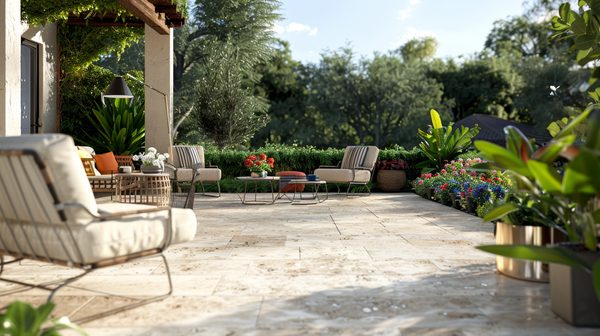 Avantages des pavés en travertin pour jardins